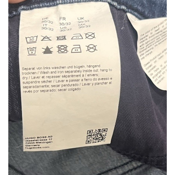 Hugo Boss Slim Fit Jeans Cashmere Touch Candiani Denim Men’s 30X27 - Picture 6 of 11